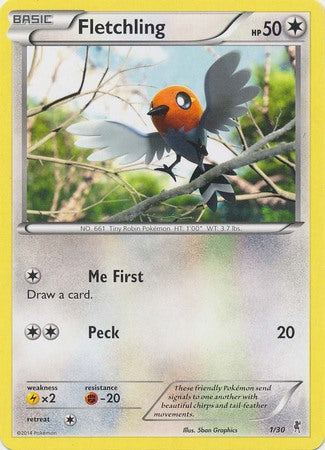 Fletchling (1/30) [XY: Trainer Kit 1 - Bisharp] | Good Games Cannington