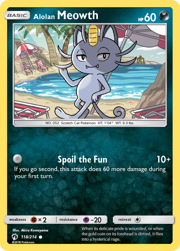 Alolan Meowth (118/214) [Sun & Moon: Lost Thunder] | Good Games Cannington