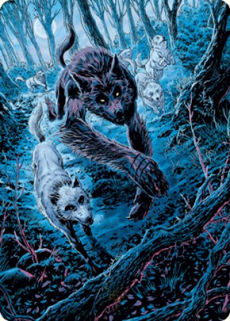 Untamed Pup Art Card [Innistrad: Midnight Hunt Art Series] | Good Games Cannington