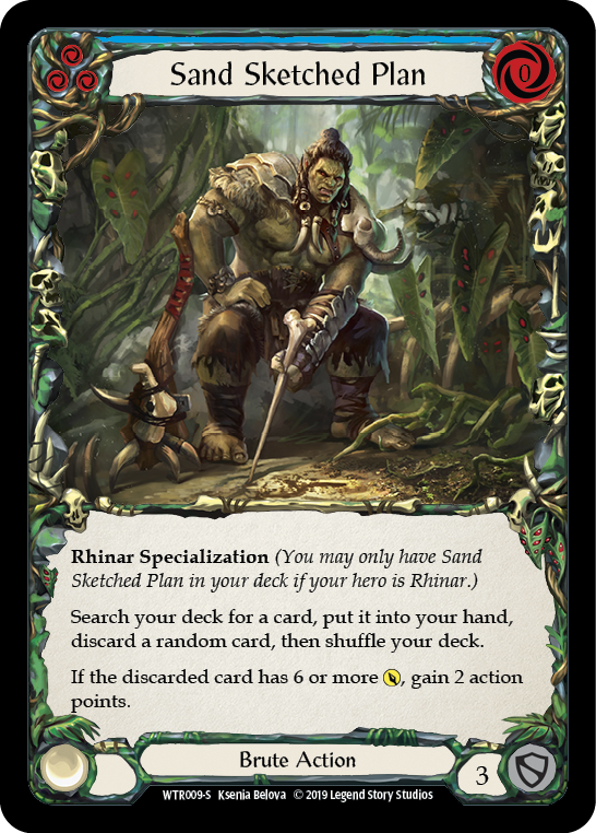 Sand Sketched Plan [WTR009-S] Alpha Print Normal | Good Games Cannington