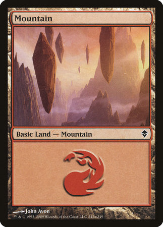 Mountain (242a) [Zendikar] | Good Games Cannington
