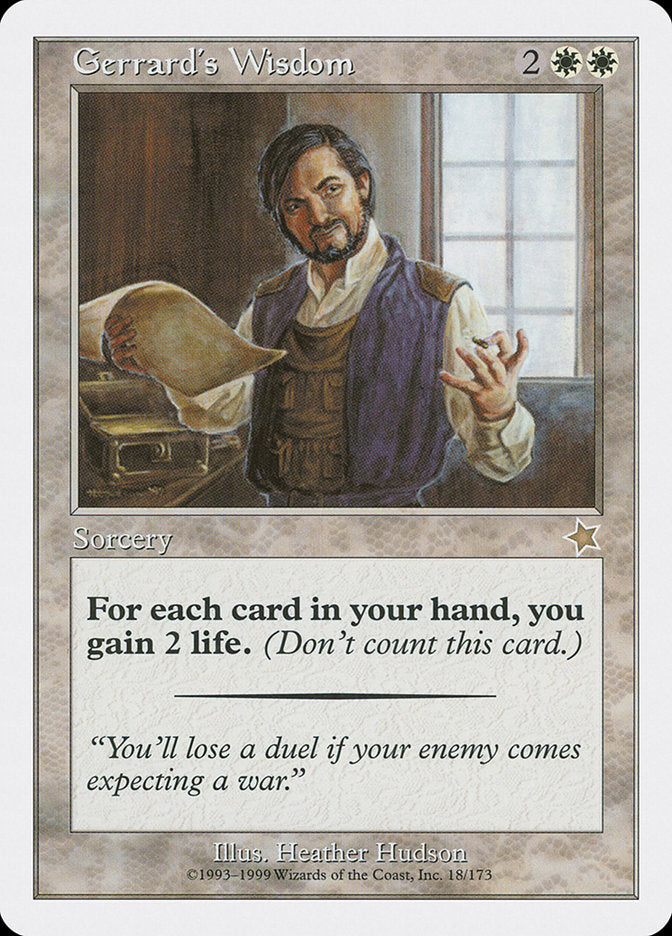 Gerrard's Wisdom [Starter 1999] | Good Games Cannington
