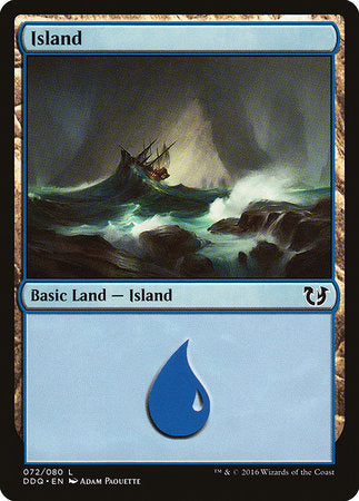 Island (72) [Duel Decks: Blessed vs. Cursed] | Good Games Cannington