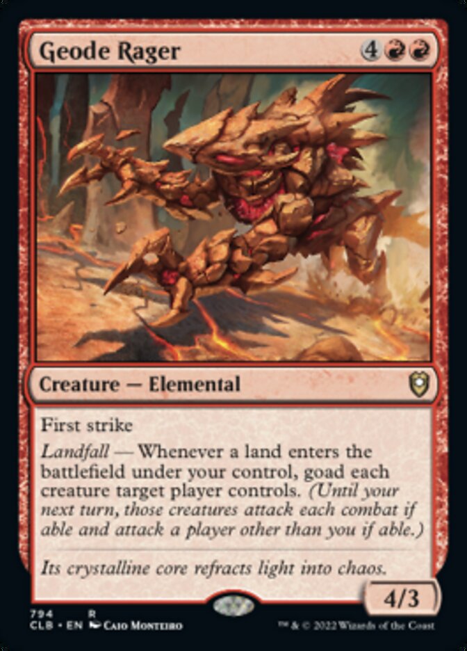 Geode Rager [Commander Legends: Battle for Baldur's Gate] | Good Games Cannington