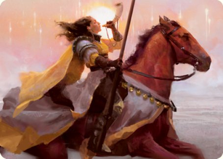 Sunrise Cavalier Art Card [Innistrad: Midnight Hunt Art Series] | Good Games Cannington