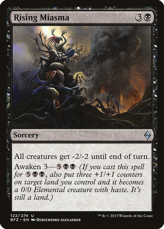 Rising Miasma [Battle for Zendikar] | Good Games Cannington