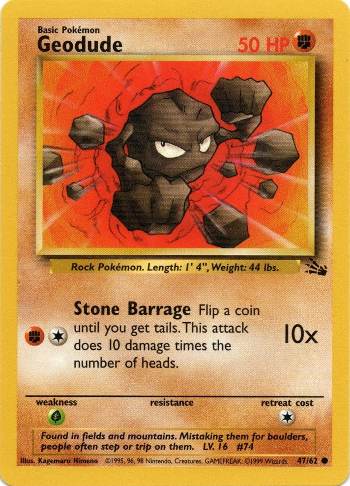 Geodude (47/62) [Fossil Unlimited] | Good Games Cannington