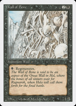 Wall of Bone [Revised Edition] | Good Games Cannington