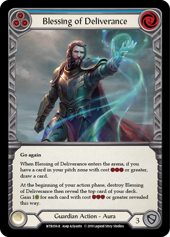 Blessing of Deliverance (Blue) [WTR056-R] Alpha Print Normal | Good Games Cannington