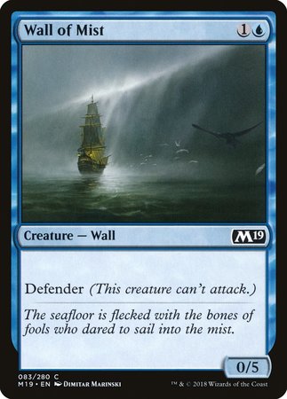 Wall of Mist [Core Set 2019] | Good Games Cannington