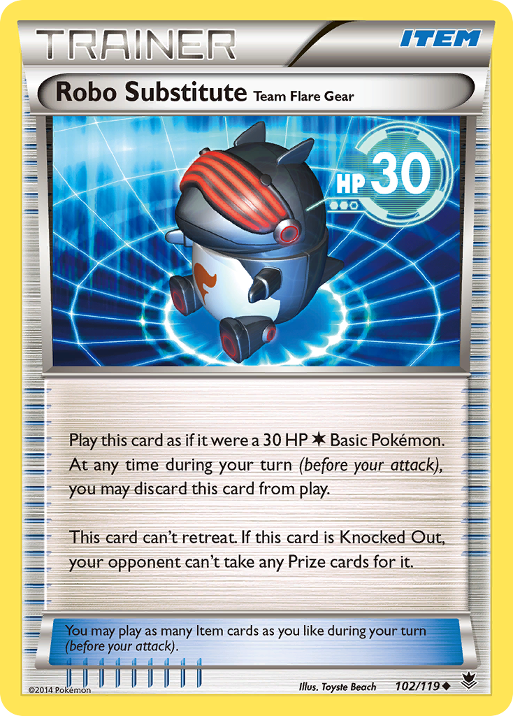 Robo Substitute Team Flare Gear (102/119) [XY: Phantom Forces] | Good Games Cannington