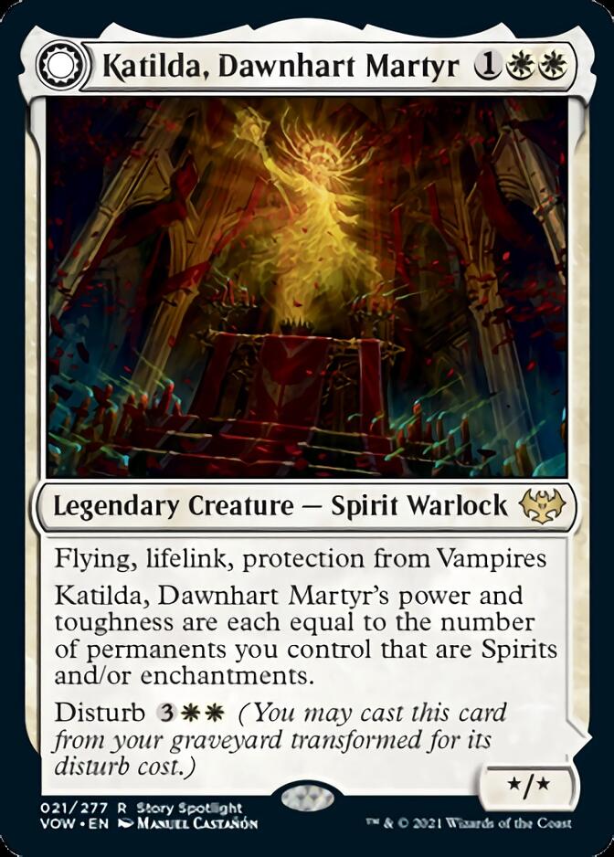 Katilda, Dawnhart Martyr // Katilda's Rising Dawn [Innistrad: Crimson Vow] | Good Games Cannington