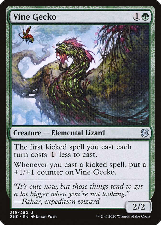Vine Gecko [Zendikar Rising] | Good Games Cannington