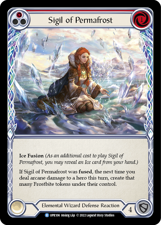 Sigil of Permafrost (Red) [UPR106] (Uprising)  Rainbow Foil | Good Games Cannington