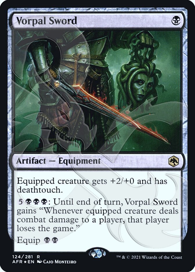 Vorpal Sword (Ampersand Promo) [Dungeons & Dragons: Adventures in the Forgotten Realms Promos] | Good Games Cannington