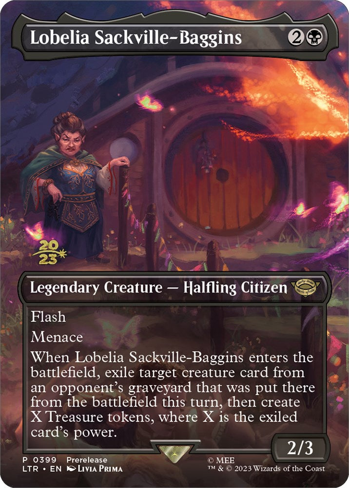 Lobelia Sackville-Baggins (399) [The Lord of the Rings: Tales of Middle-Earth Prerelease Promos] | Good Games Cannington