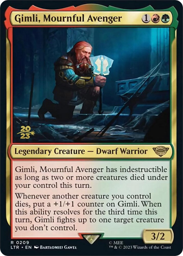Gimli, Mournful Avenger [The Lord of the Rings: Tales of Middle-Earth Prerelease Promos] | Good Games Cannington