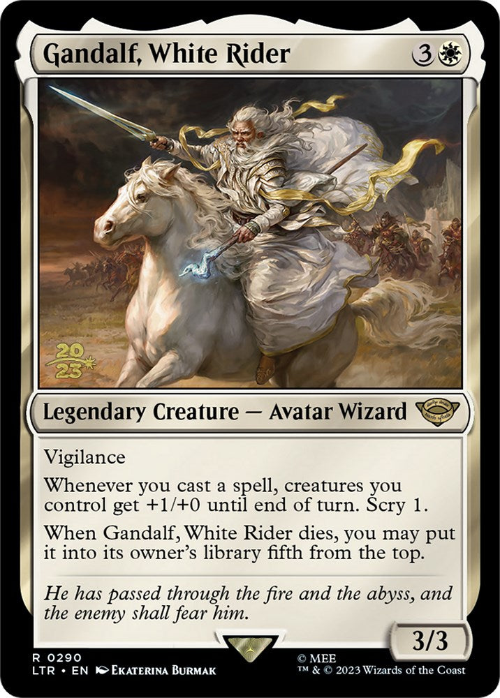 Gandalf, White Rider [The Lord of the Rings: Tales of Middle-Earth Prerelease Promos] | Good Games Cannington