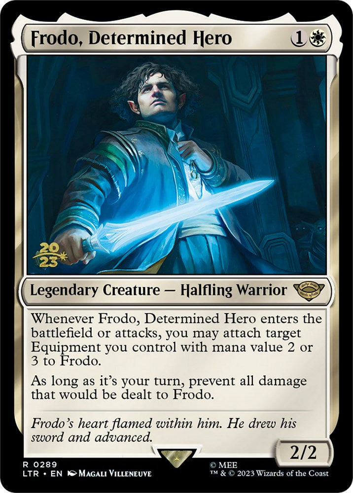 Frodo, Determined Hero [The Lord of the Rings: Tales of Middle-Earth Prerelease Promos] | Good Games Cannington
