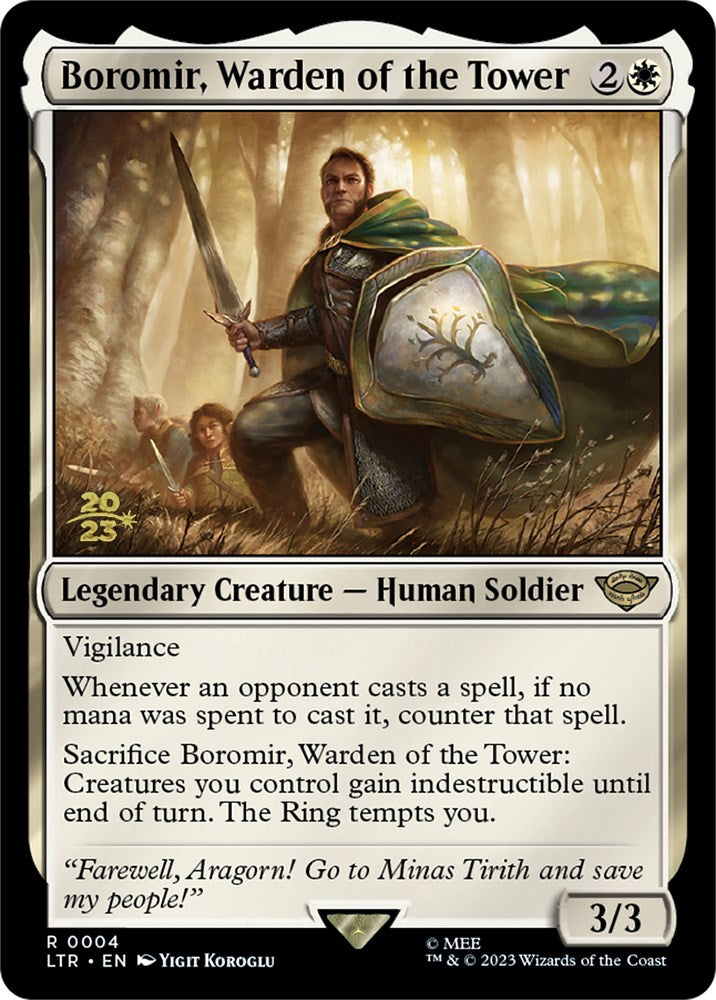 Boromir, Warden of the Tower [The Lord of the Rings: Tales of Middle-Earth Prerelease Promos] | Good Games Cannington