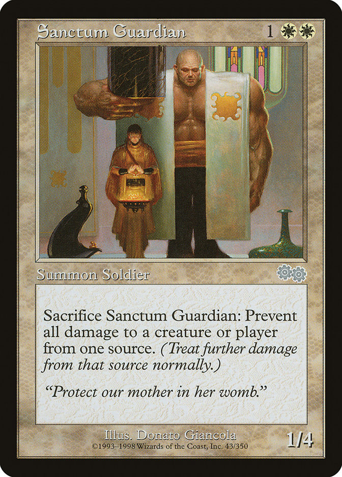 Sanctum Guardian [Urza's Saga] | Good Games Cannington
