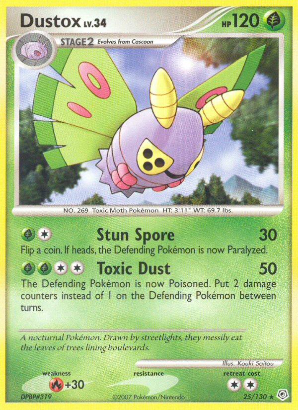 Dustox (25/130) [Diamond & Pearl: Base Set] | Good Games Cannington