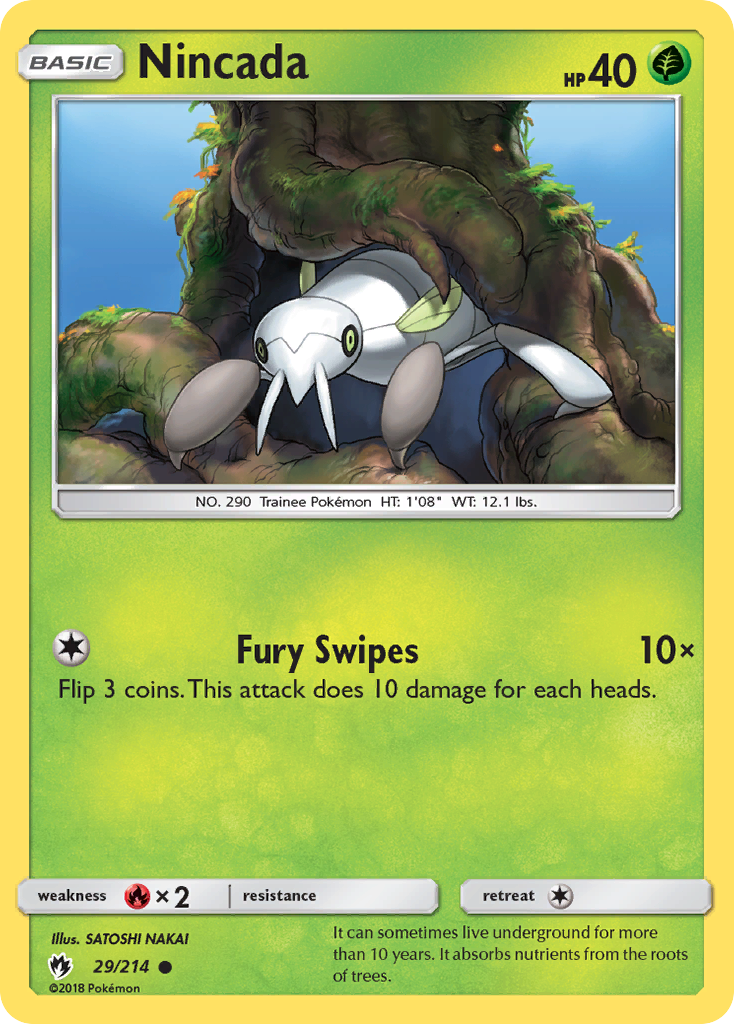 Nincada (29/214) [Sun & Moon: Lost Thunder] | Good Games Cannington