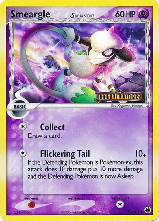 Smeargle (39/101) (Delta Species) (Stamped) [EX: Dragon Frontiers] | Good Games Cannington