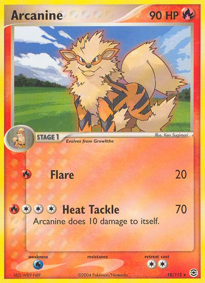 Arcanine (18/112) [EX: FireRed & LeafGreen] | Good Games Cannington