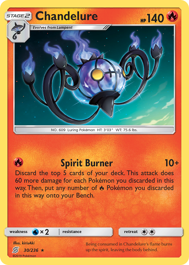 Chandelure (30/236) [Sun & Moon: Unified Minds] | Good Games Cannington