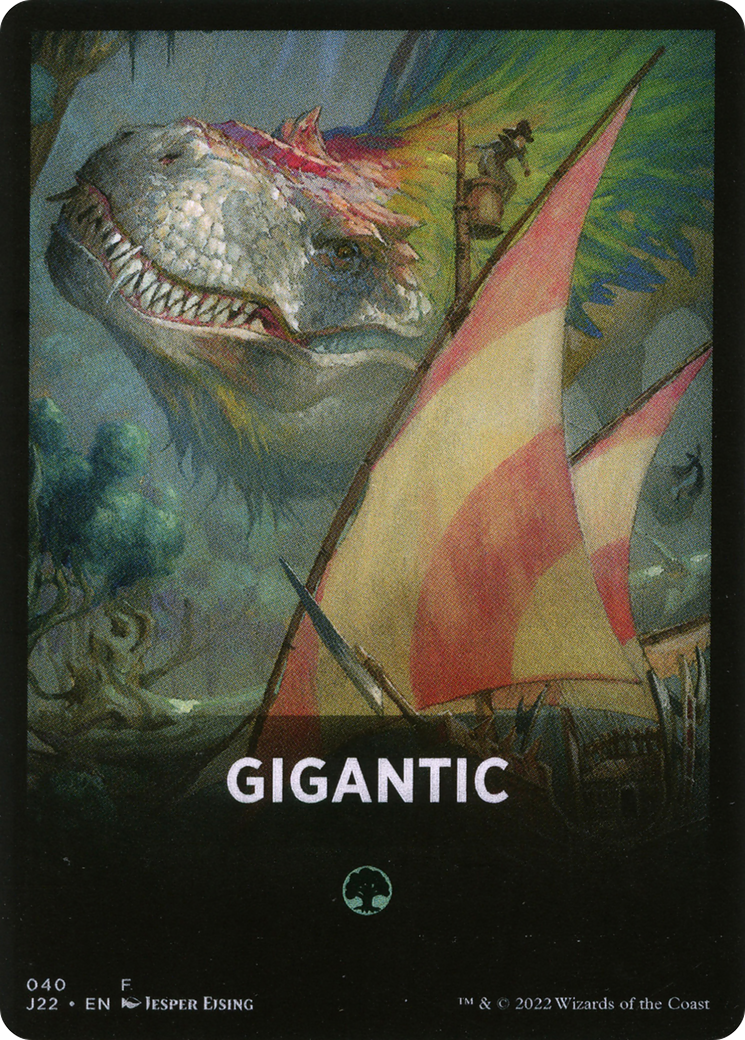 Gigantic Theme Card [Jumpstart 2022 Front Cards] | Good Games Cannington