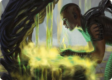 Necrogen Communion Art Card [Phyrexia: All Will Be One Art Series] | Good Games Cannington