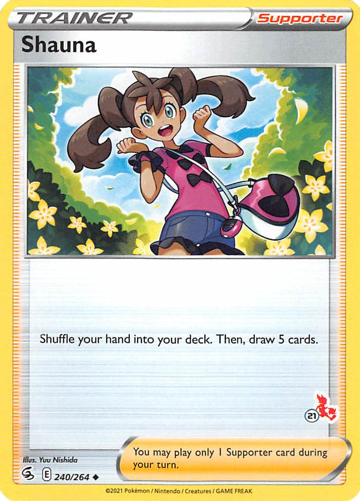 Shauna (240/264) (Cinderace Stamp #21) [Battle Academy 2022] | Good Games Cannington