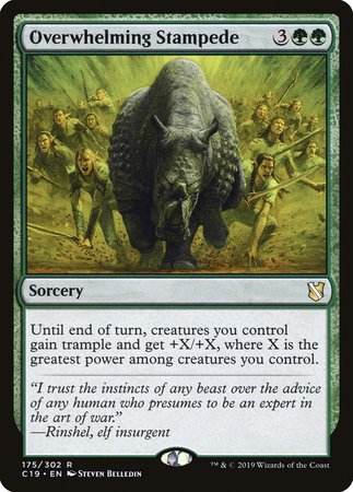 Overwhelming Stampede [Commander 2019] | Good Games Cannington