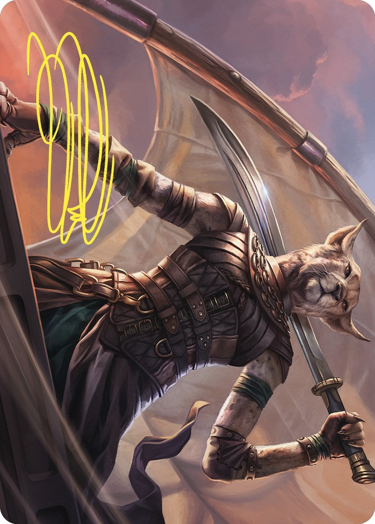 Mirri, Weatherlight Duelist Art Card (Gold-Stamped Signature) [Commander Masters Art Series] | Good Games Cannington