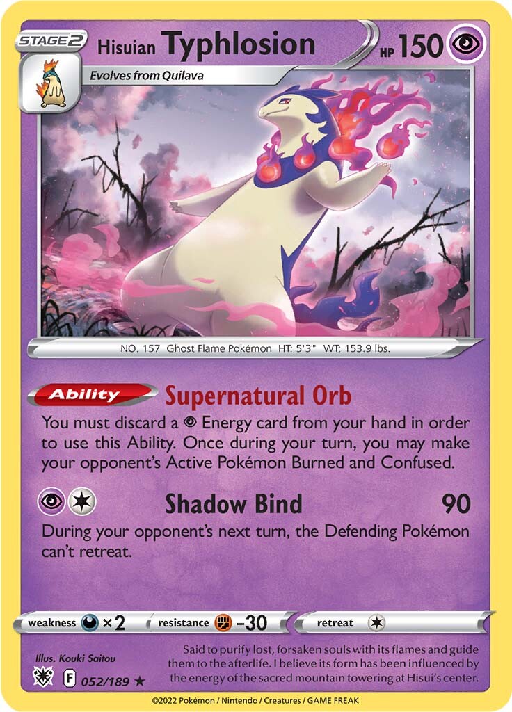 Hisuian Typhlosion (052/189) [Sword & Shield: Astral Radiance] | Good Games Cannington