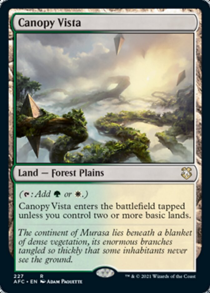 Canopy Vista [Dungeons & Dragons: Adventures in the Forgotten Realms Commander] | Good Games Cannington