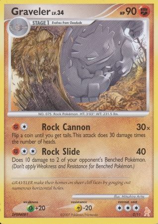 Graveler (2/11) [Diamond & Pearl: Trainer Kit - Lucario] | Good Games Cannington