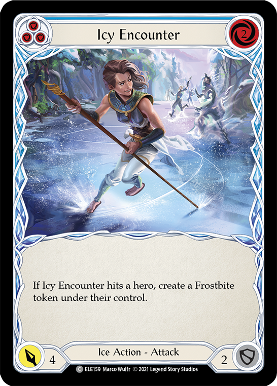 Icy Encounter (Blue) [ELE159] (Tales of Aria)  1st Edition Normal | Good Games Cannington