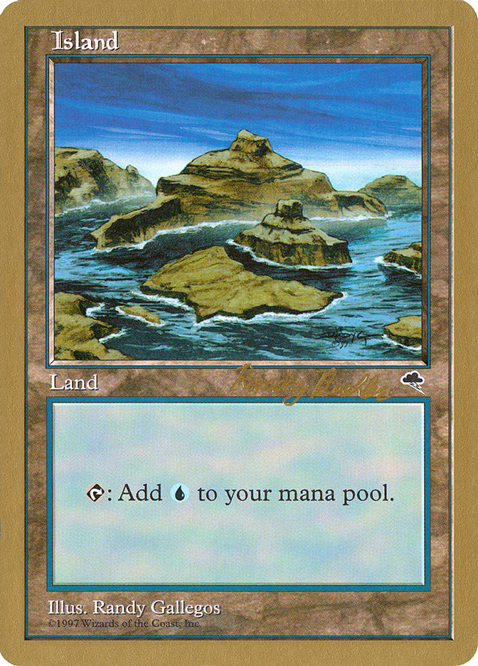 Island (rb338) (Randy Buehler) [World Championship Decks 1998] | Good Games Cannington