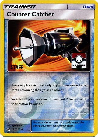 Counter Catcher (91/111) (League Promo Staff) [Sun & Moon: Crimson Invasion] | Good Games Cannington