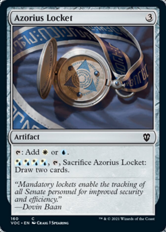 Azorius Locket [Innistrad: Crimson Vow Commander] | Good Games Cannington