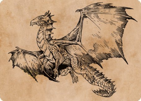 Ancient Bronze Dragon Art Card (58) [Commander Legends: Battle for Baldur's Gate Art Series] | Good Games Cannington