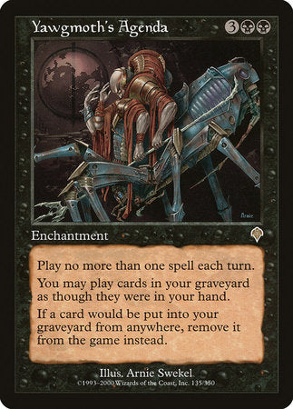Yawgmoth's Agenda [Invasion] | Good Games Cannington