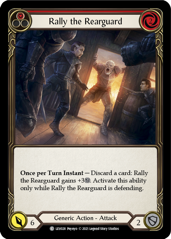 Rally the Rearguard (Red) [LEV028] (Monarch Levia Blitz Deck) | Good Games Cannington