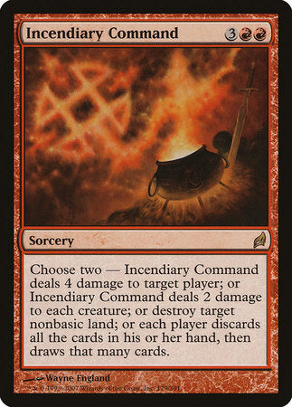 Incendiary Command [Lorwyn] | Good Games Cannington