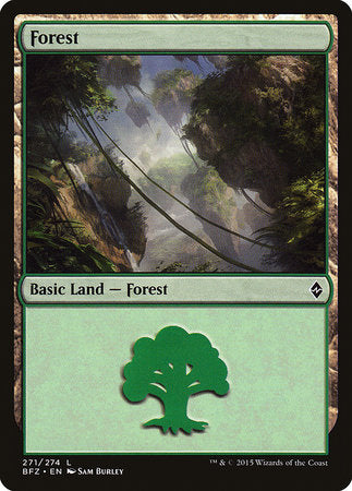 Forest (271) [Battle for Zendikar] | Good Games Cannington