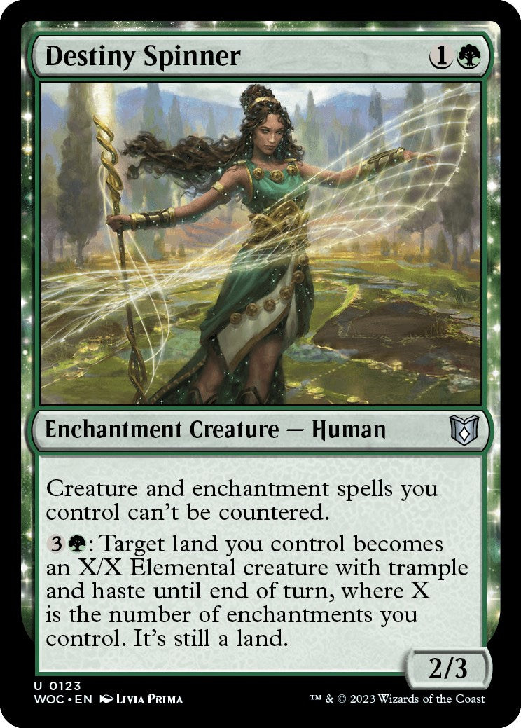 Destiny Spinner [Wilds of Eldraine Commander] | Good Games Cannington