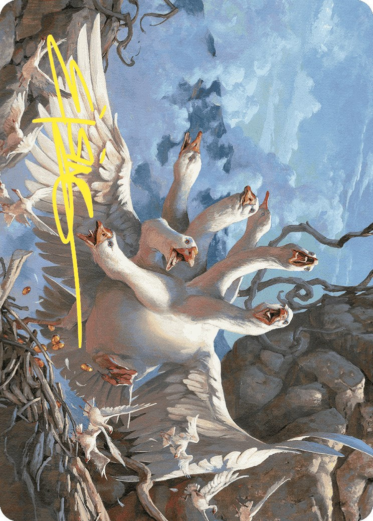 The Goose Mother Art Card (Gold-Stamped Signature) [Wilds of Eldraine Art Series] | Good Games Cannington