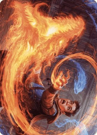 Frantic Firebolt Art Card [Wilds of Eldraine Art Series] | Good Games Cannington